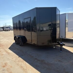 Titanium 7×14 Black Blackout Package Enclosed Cargo Trailer